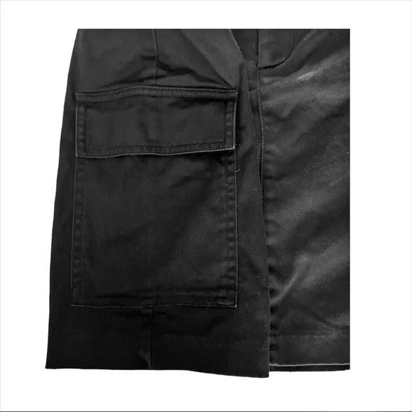 Women’s Banana Republic Mini Cargo Skirt Black Sz 2 - Picture 3 of 4